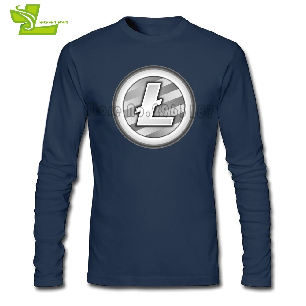 Litecoin футболка для подростков последняя модель классная свободная тренировок