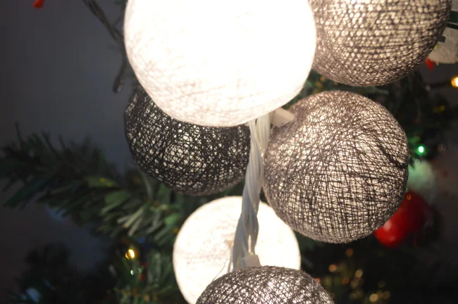 Гирлянда с хлопковыми шариками 20 шт./компл.|ball ball|balls cottonball party |