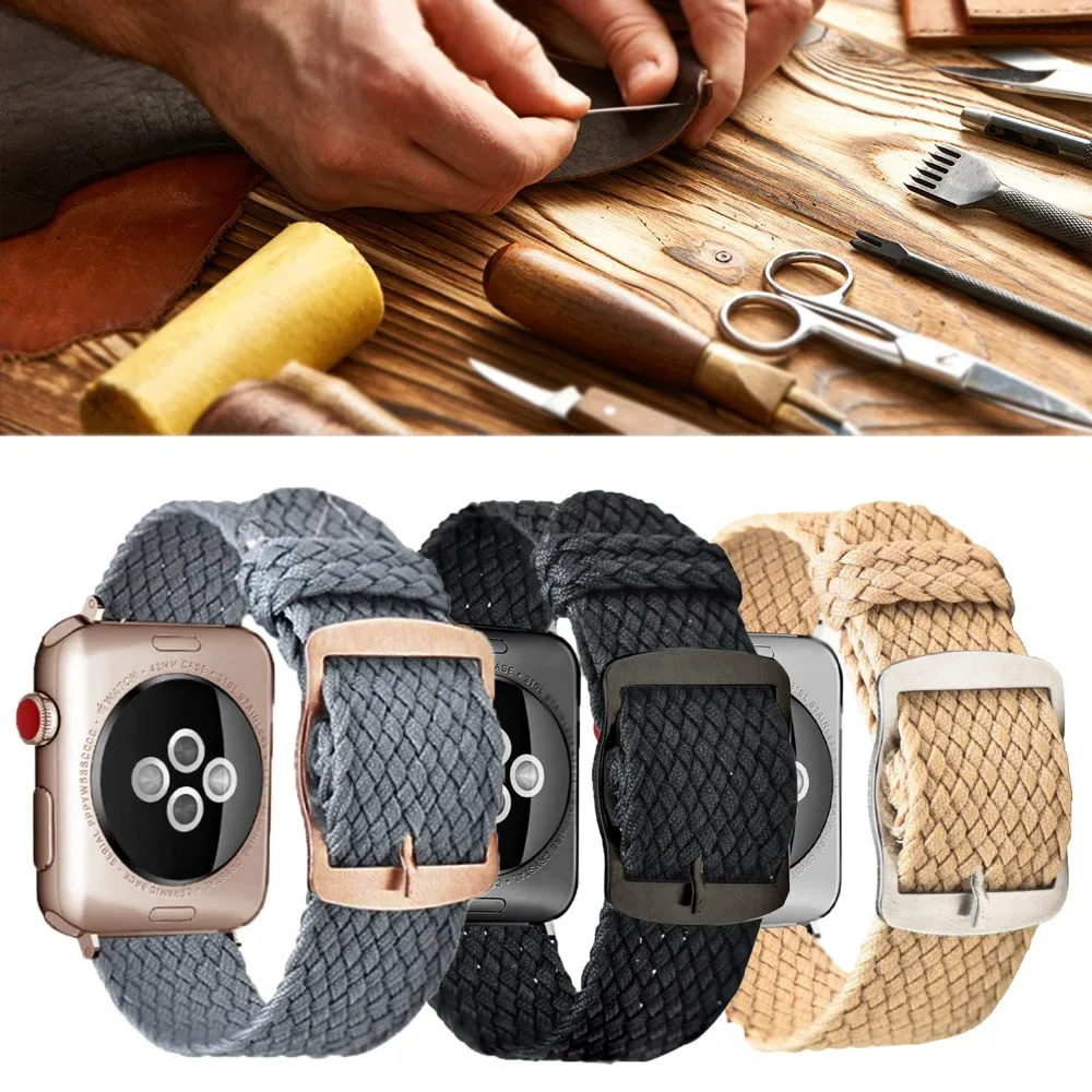 Ремешок нейлоновый для Apple Watch Band Series 3/2/1 мягкий воздухопроницаемый спортивный
