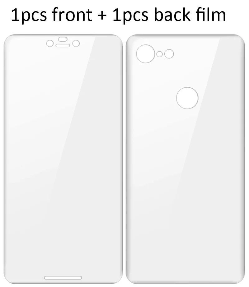 1xfront 1xback Imak Гидрогелевая пленка 3 III для Google Pixel 3a XL задняя Передняя Задняя Защитная Прозрачная Олеофобная пленка - Цвет: 1xfront 1xback