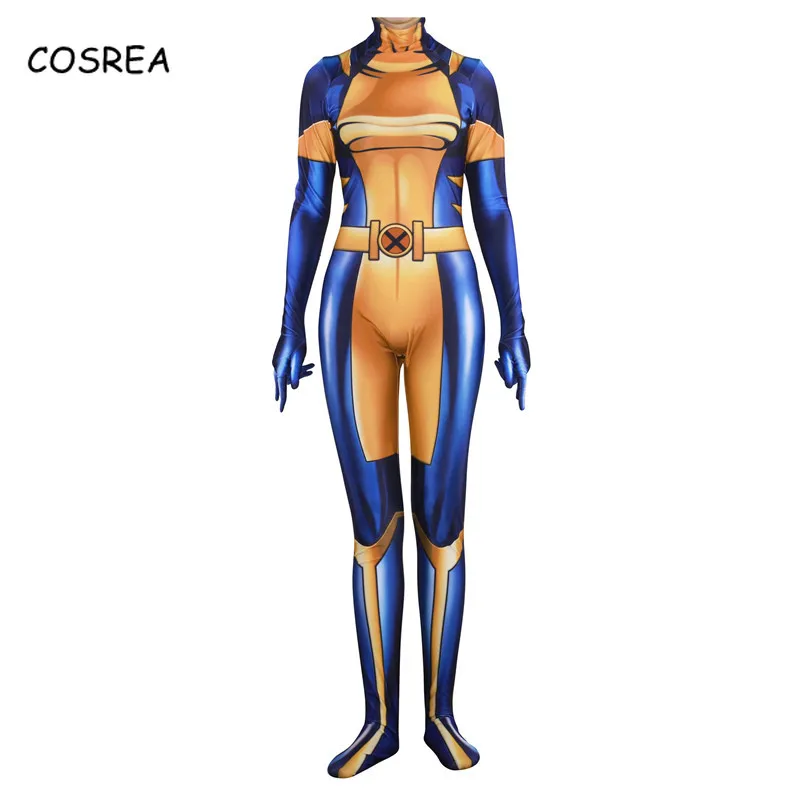 Костюм персонажа фильма X-Men: Evolution Laura Kinney Росомаха комбинезон для косплея женский