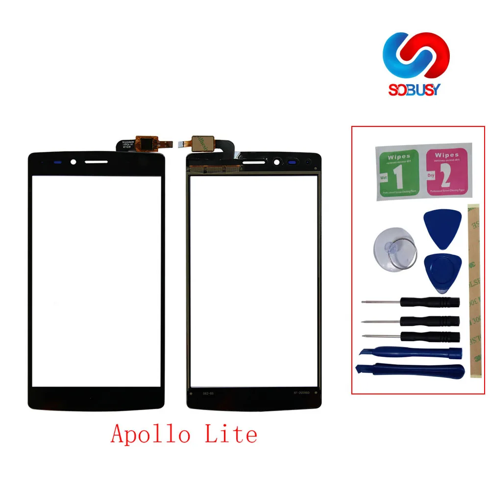 Оригинальный сенсорный экран панель для Vernee Apollo Lite TP Передняя стеклянная Senor