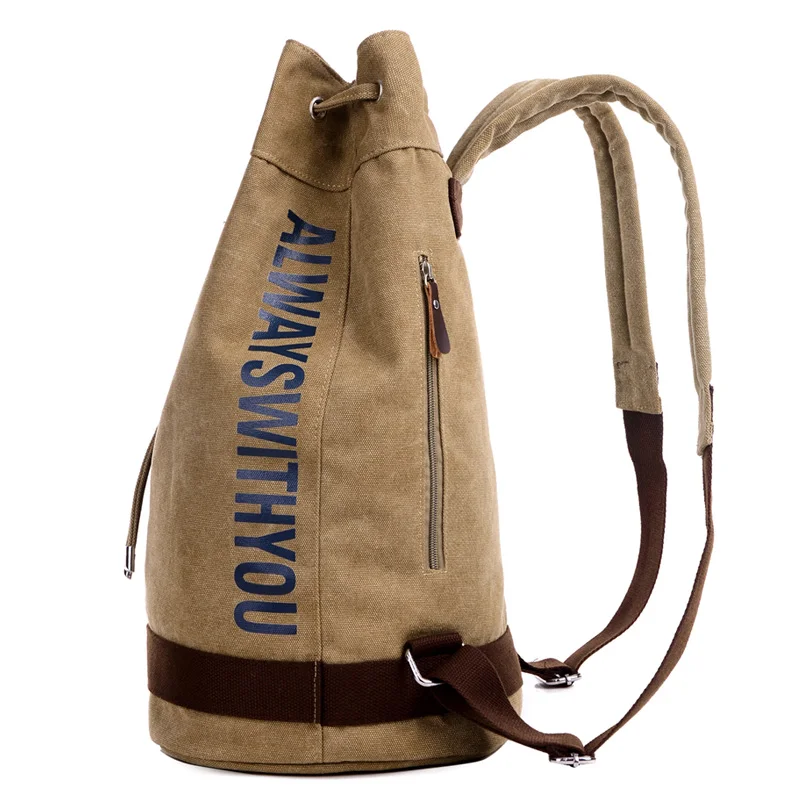 Модный Коричневый мужской рюкзак для ноутбука Холщовый винтажный Рюкзак Mochila