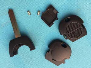 Чехол для ключа с дистанционным управлением, 1 шт., 2 кнопки, чехол для ключа для Nissan первоклассника, Nats, Almera, заготовка с 2 микропереключателями, автозапчасти без логотипа