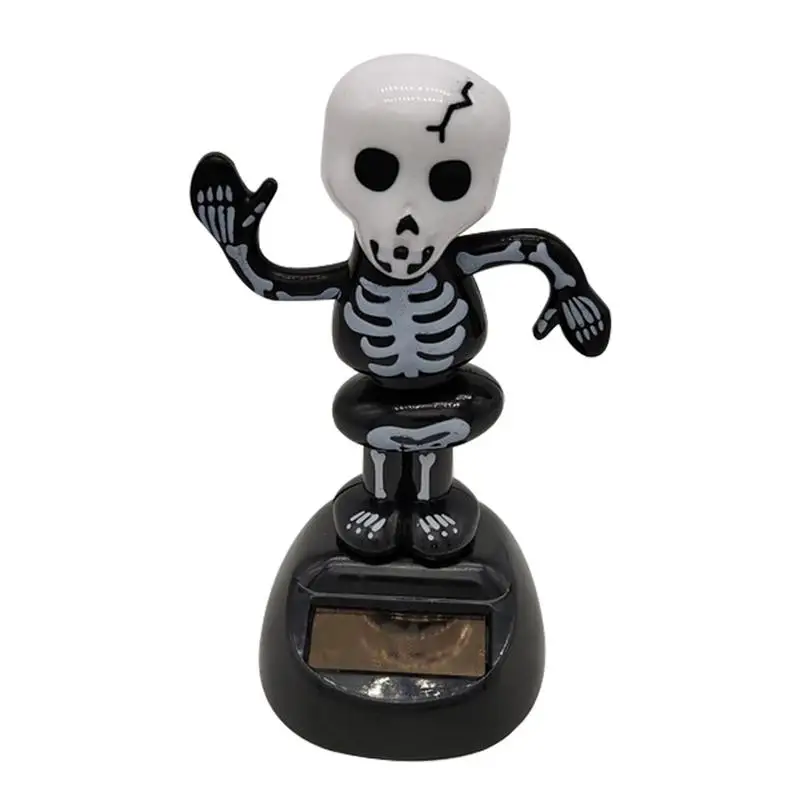 B Автомобиль украшения Хэллоуин Shook голова куклы солнечные Bobble танцор автомобили аксессуары для интерьера приборной панели автомобиля Декор Игрушки - Название цвета: B