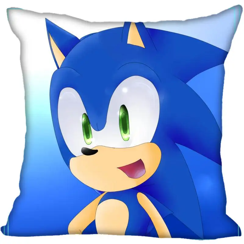 Квадратный чехол для подушки на заказ Sonic the Hedgehog, Наволочка на молнии, чехол 40x40,45x45 см(с одной стороны - Цвет: Pillowcase 18