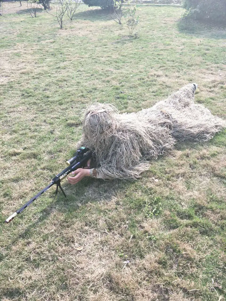 2017 HOT desert Bionic Ghillie Suits camouflage grass hay style hunting Recon yowie Paintball Military clothing 5688 | Спорт и