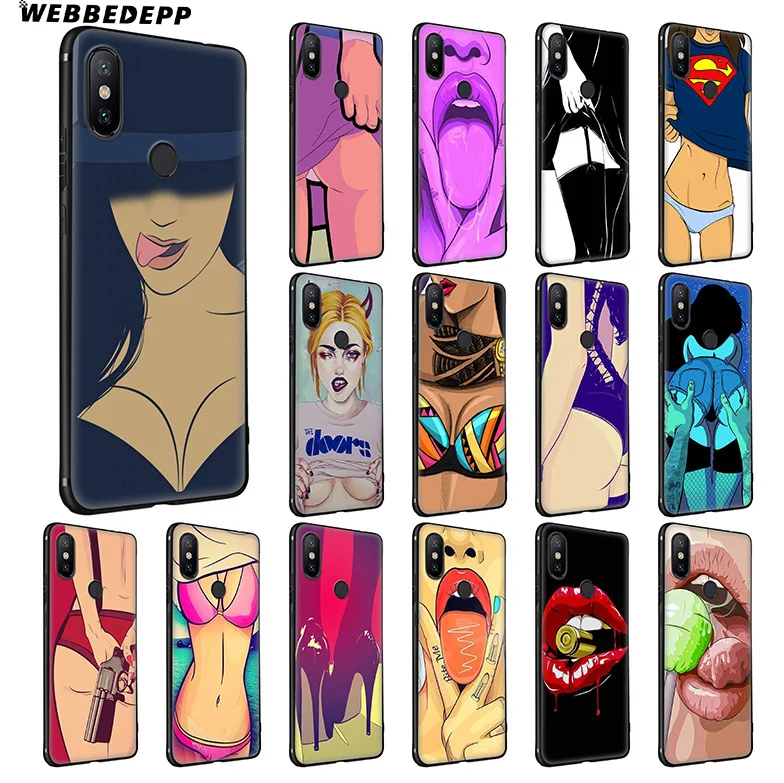 WEBBEDEPP Sexy Girl Funny Cool Soft Silicone Case for Xiaomi Redmi Note 7 6 6A 5 4 4X 4A S2 Plus Pro Lite Go |