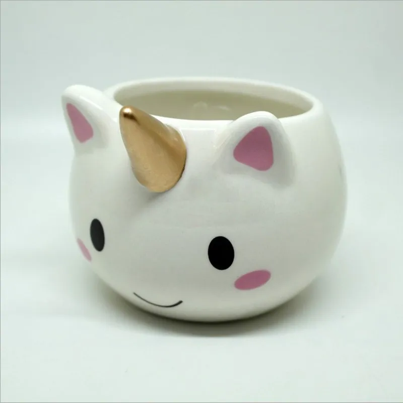 Творческий 3D Единорог Керамика кружка кофейная чайная молочные чашки с кофейные