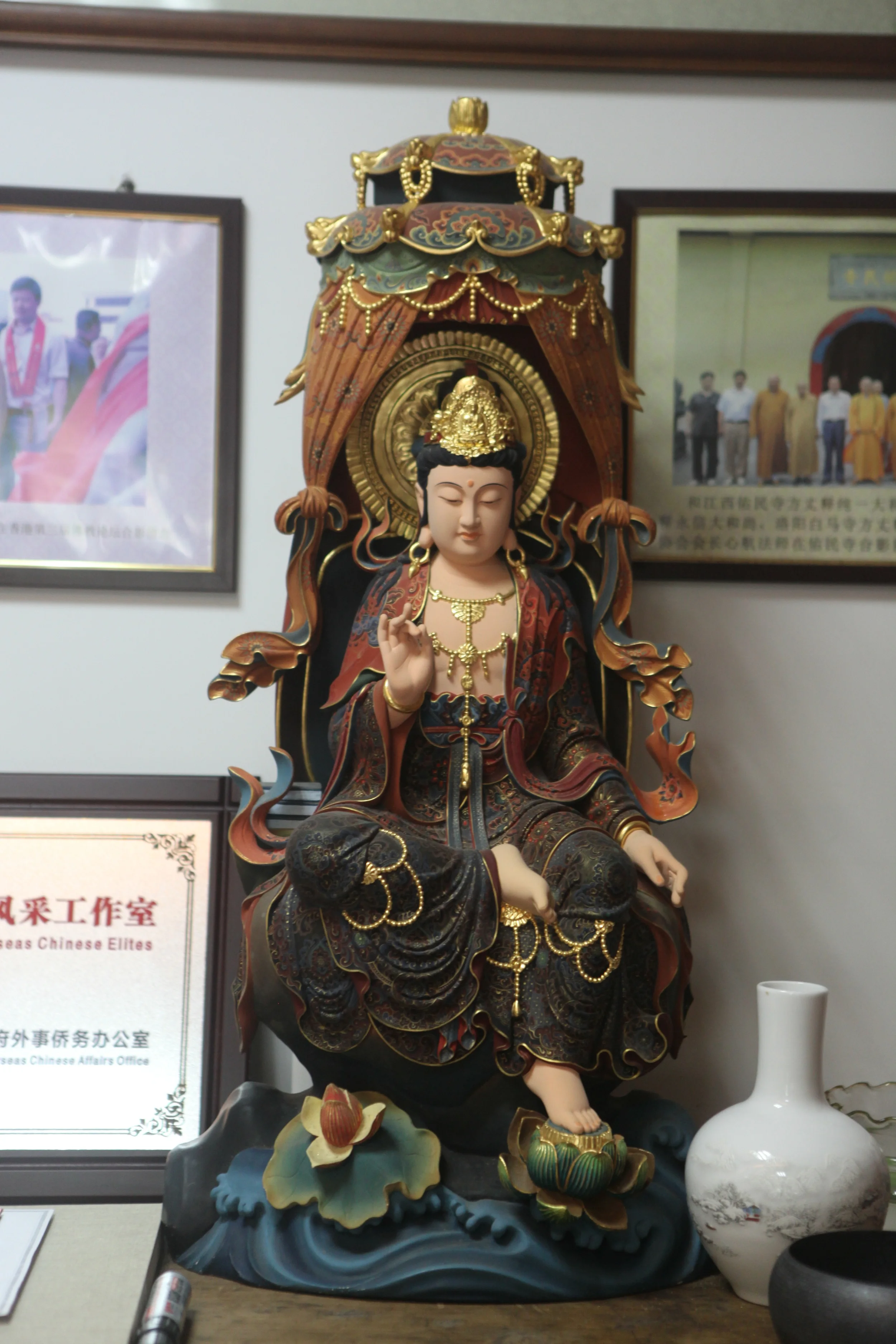 86 см Guanyin деревянная скульптура Буды статуи резные деревянные сделанное вручную украшение для дома escultura Индии стиль ремесло статуя Гуань Инь