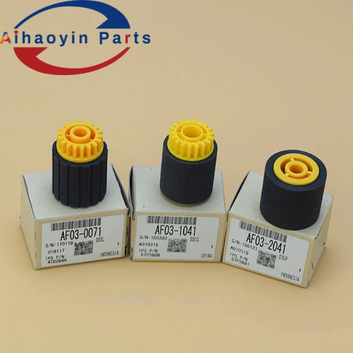 

1SETS AF031041 AF030071 AF032041 chrome paper Pick up Roller 3 Pieces Set for Rico Afici 1350 MP1100 1107 MP9000 1357 Copier