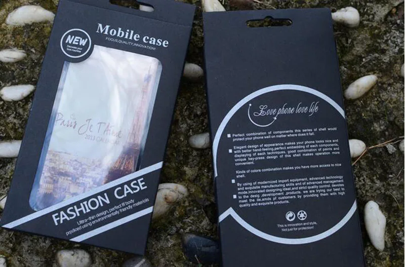 Лидер продаж пустая Розничная упаковочная коробка черная картонная бумажная Karft