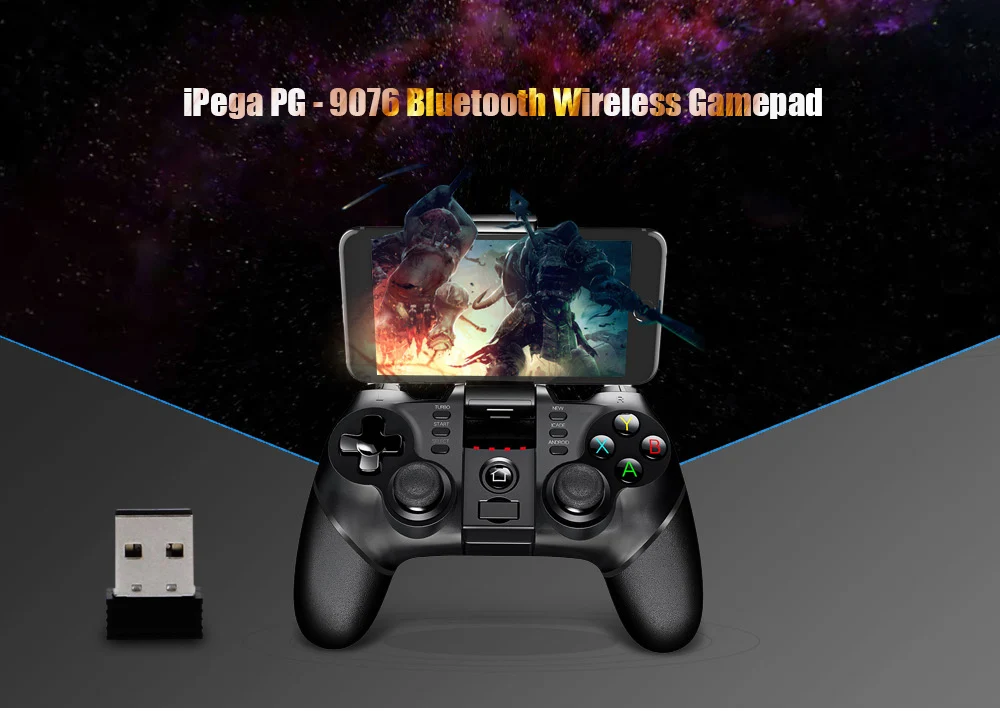 iPega PG-9076 9076 пульт приставка игровая игровой usb блютуз джойстик геймпад для телефона андроид смартфона игр на пк компьютера беспроводной тригеры vr виар очки контроллер курки мобайл accessories legends гейм пад