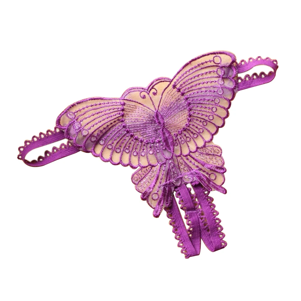 Женские сексуальные стринги с бабочками трусики-стринги V-образным вырезом