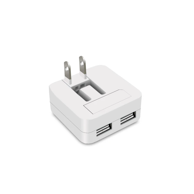 PSE charger Light side 110V DC 5V 2.4A power adapter Dual usb wall external Smart IC home travel mobile phone for Pad android |