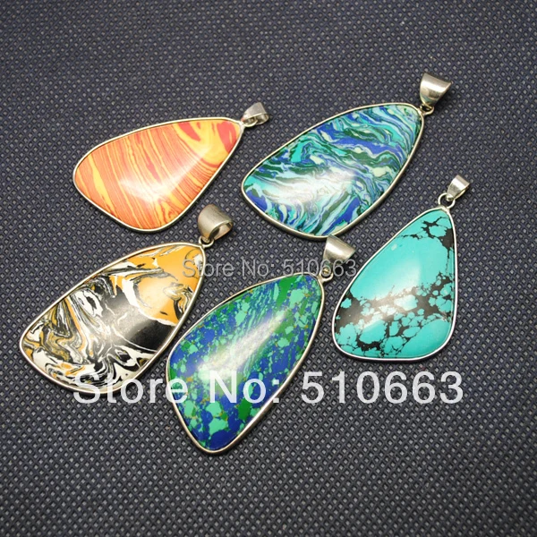 5 шт./лот мода драгоценные камни ювелирный кулон подвески смешанные различных