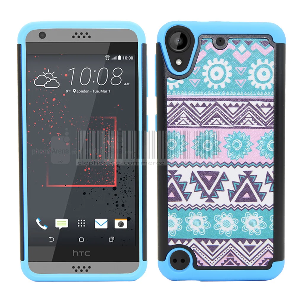 Чехол для HTC Desire 530 630 анти шок Hybird племенная тотемная Броня Защитная мягкая TPU PC