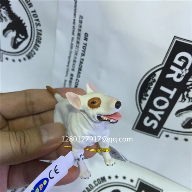 Cute Puppy Statue Simulation DOG Bull Terrier Creative Home Decor Action Figure Collectible Model Toy Valentines Gift 9CM P1156 | Игрушки и