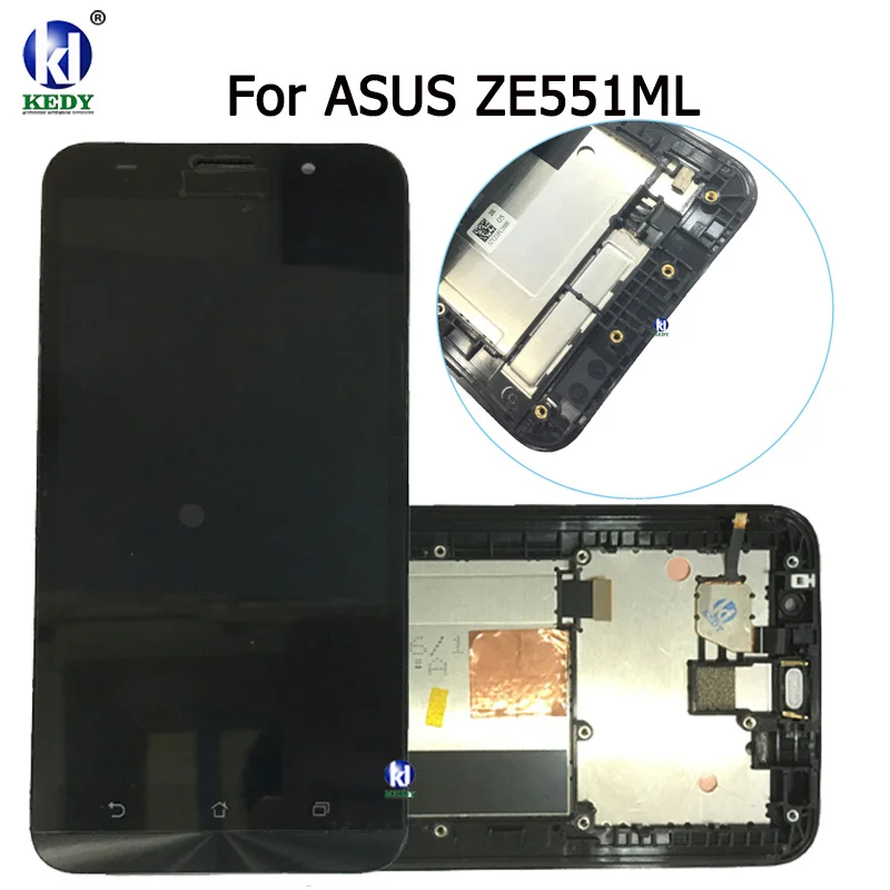 Гарантия 5 ''ЖК для ASUS Zenfone 2 ZE551ML дисплей сенсорный экран планшета Замена