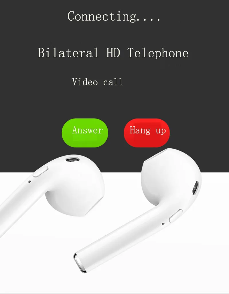 Наушники-вкладыши TWS с i16 Смарт Bluetooth 5,0 earfoes наушники затычки для ушей бинауральные стерео наушники с Подавлением Шума водонепроницаемые сенсорное управление siri зарядным устройством