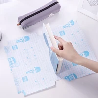 10sheets 32k book covers transparent school students book protector cut angle easy to use safe cpp office brochure film 70564