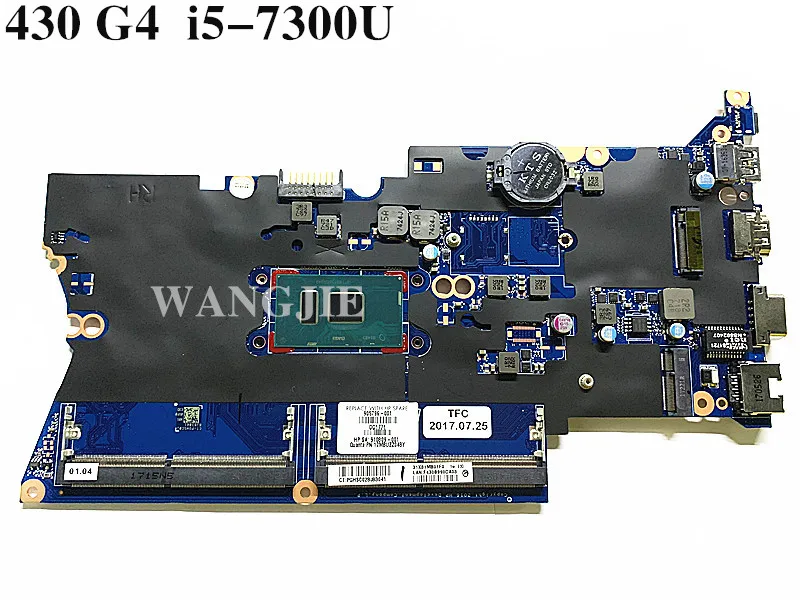 Для HP ProBook 430 G4 440 Материнская плата ноутбука 905796 001 501 601 i5 7300U DA0X81MB6E0 X81 100% полностью