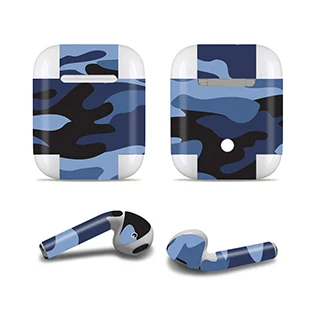 B0104 GOOYIYO-для Apple AirPods 2 Наушники стикер Наушники DIY персональная Наклейка виниловая камуфляжная Кожа Беспроводная зарядка коробка наклейка - Цвет: B0104