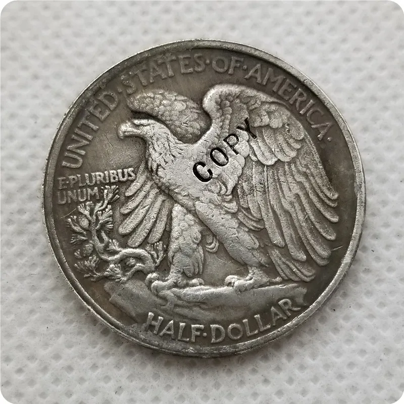 1917-S(OBV) Walking Liberty полдоллара Монета КОПИЯ памятные монеты-копия монет медаль коллекционные монеты