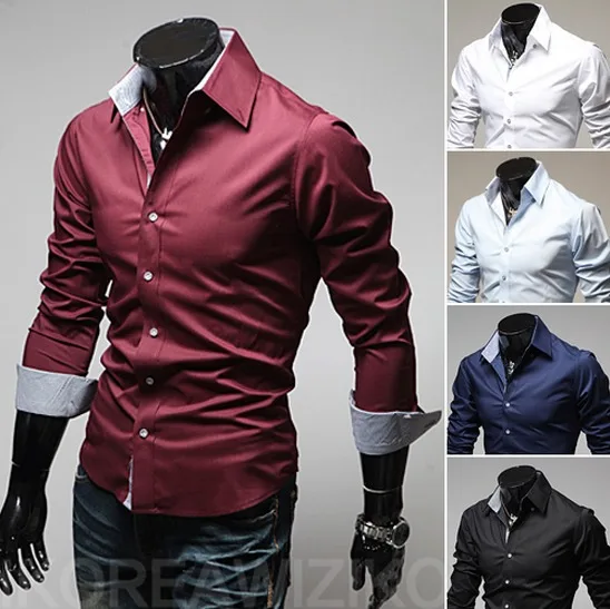 Дешевые доставка весенние мужчины мода свободного покроя slim fit с длинным