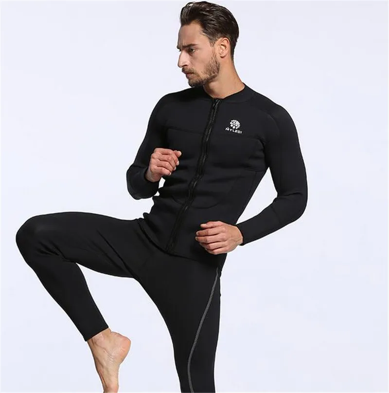 Неопреновый гидрокостюм MYLEGEND 3 мм для подводного плавания топы Мужской купальный