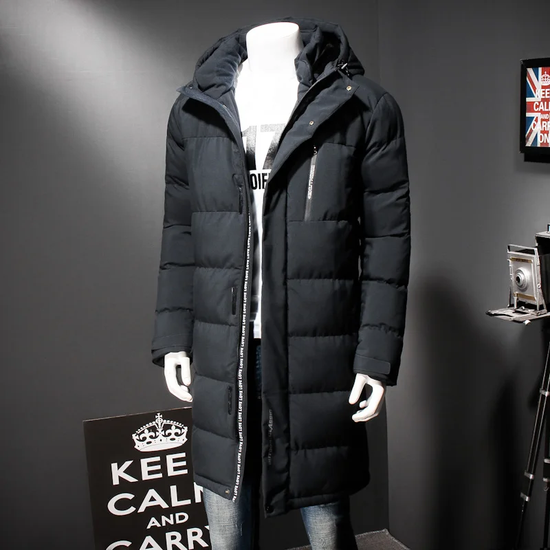 12XL 10XL 6XL 8XL 2018 зимнее мужское длинное пальто с изысканным карманом на руку Мужская