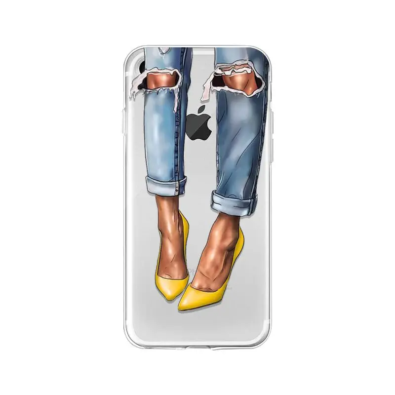 Yinuoda VOGUE Рождество девушка пользовательские фото мягкий чехол для телефона Apple