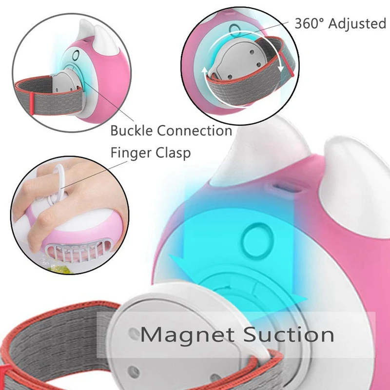 Wearable Personal Usb Small Fan Mini Handheld 360 Rotating Quiet Portable Internal Battery Operated Powered Recharg | Бытовая техника
