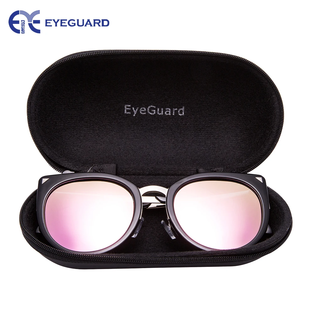 EYEGUARD поляризационные негабаритные солнцезащитные очки кошачий глаз для Для