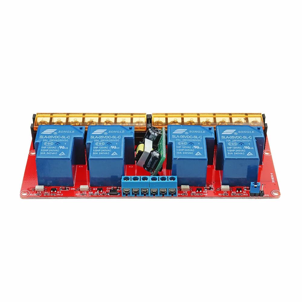 Новый DC 5V AC 100V до 250V 30A 760mA 4 ходовой релейный модуль Плата с высоким и низким
