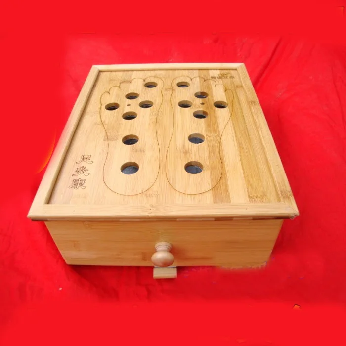 Коробка для рефлексотерапии ног деревянная коробка массажа | Красота и здоровье