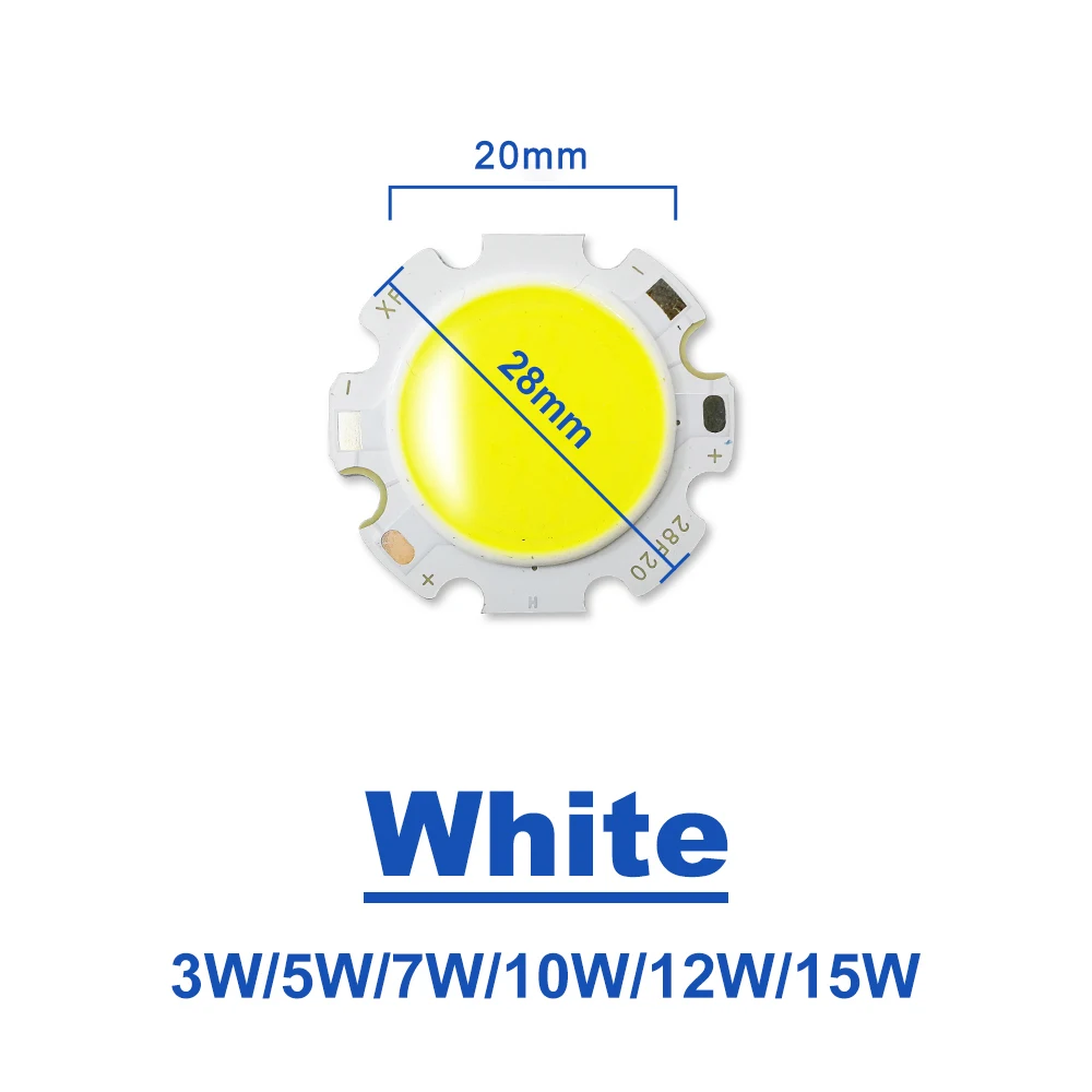 5 шт./лот светодиодный чип COB 240 мА 28 мм 20 SMD чипы 3 Вт 7 9 10 12 15 теплый белый прожектор