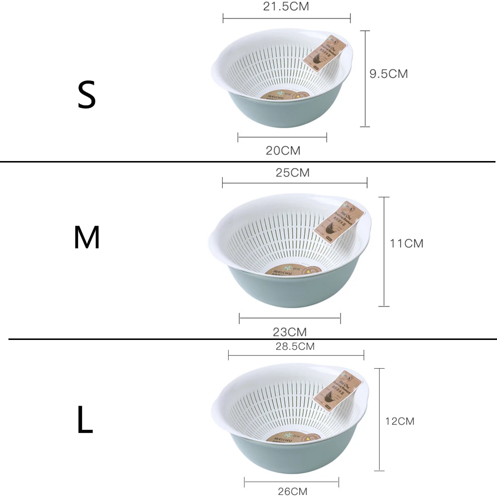 Дуршлаг Корзина Для Мытья фруктов и овощей фильтр для мытья двухслойный толстый