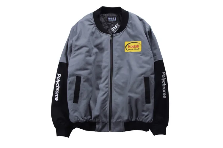 New Bomber Jacket Hip Hop Style Men Harajuku Pilot Streetwear Printing Kodak Jackets Mens Jackets And Coats Mens Clothing 5XL
