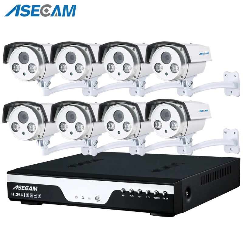 Супер Full HD 8CH 1920 P лучшая система ночного видения камеры безопасности ИК массив ночного видения круглая CCTV 3MP комплект видеонаблюдения
