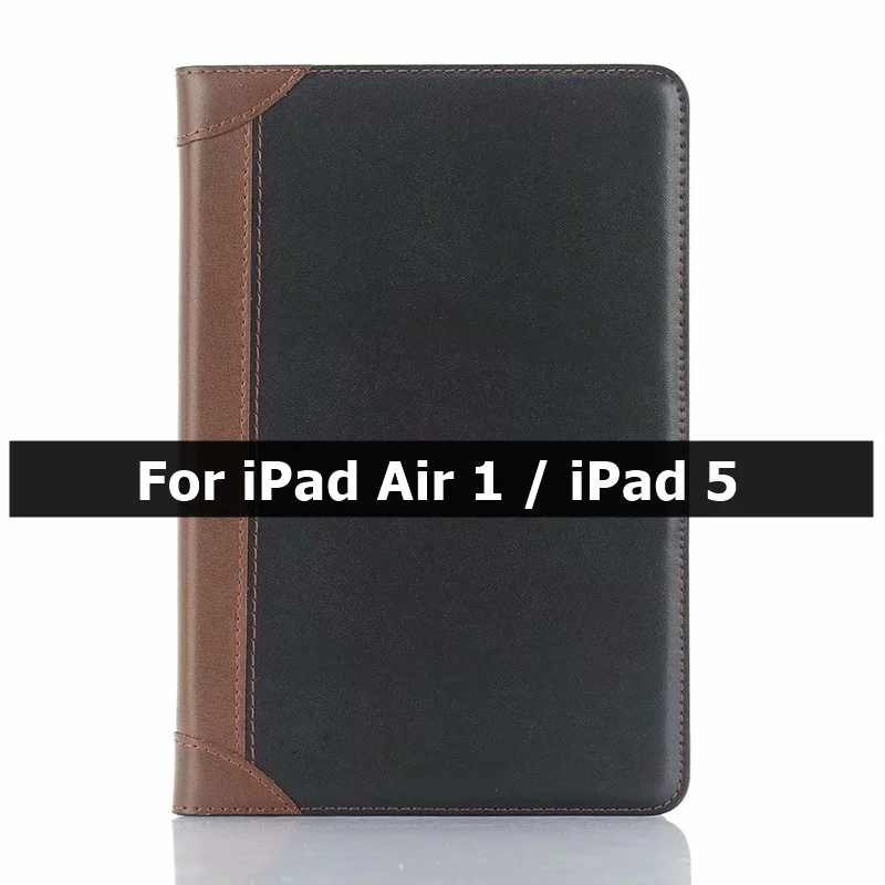 Black A Чехол для iPad Air 1 Air 2 5th 6, iPad 9,7, Чехол для iPad Pro, смарт-кожаный чехол с подставкой для карт, чехол kimTHmall - Цвет: Black A