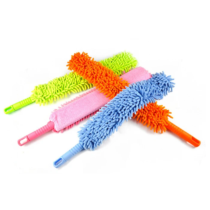 Гибкий Мягкий микрофибровый чистящий Пыльник волшебный пылеочиститель ручка