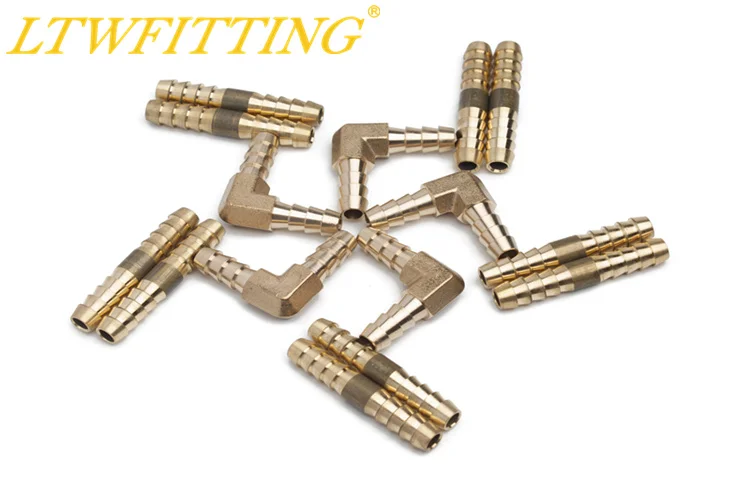 LTWFITTING Value Pack латунный стержень 1/4 &quotшланг ID Splicer Mender и 1/4&quot x 90 Deg локоть |