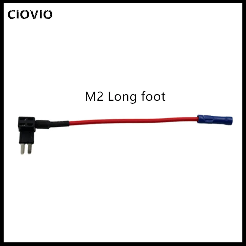 M2 Long foot 10 шт. мини маленький средний размер автомобильный держатель предохранителя добавить-а-цепь Копилка назад предохранитель кран адаптер M2 длинные ноги Размер держатель предохранителя - Цвет: M2 Long foot