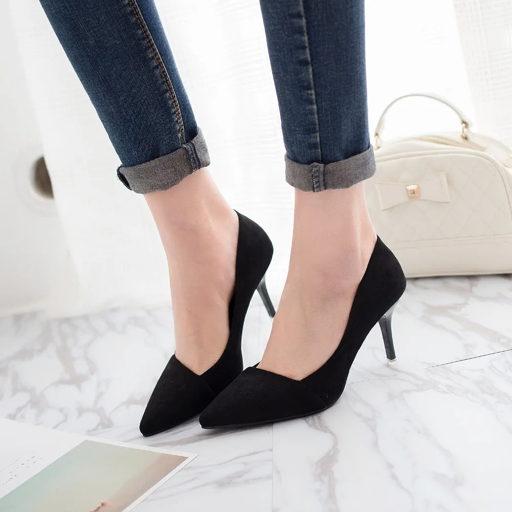 2017 г. Новая модная летняя женская обувь на высоком каблуке с острым носком | Обувь