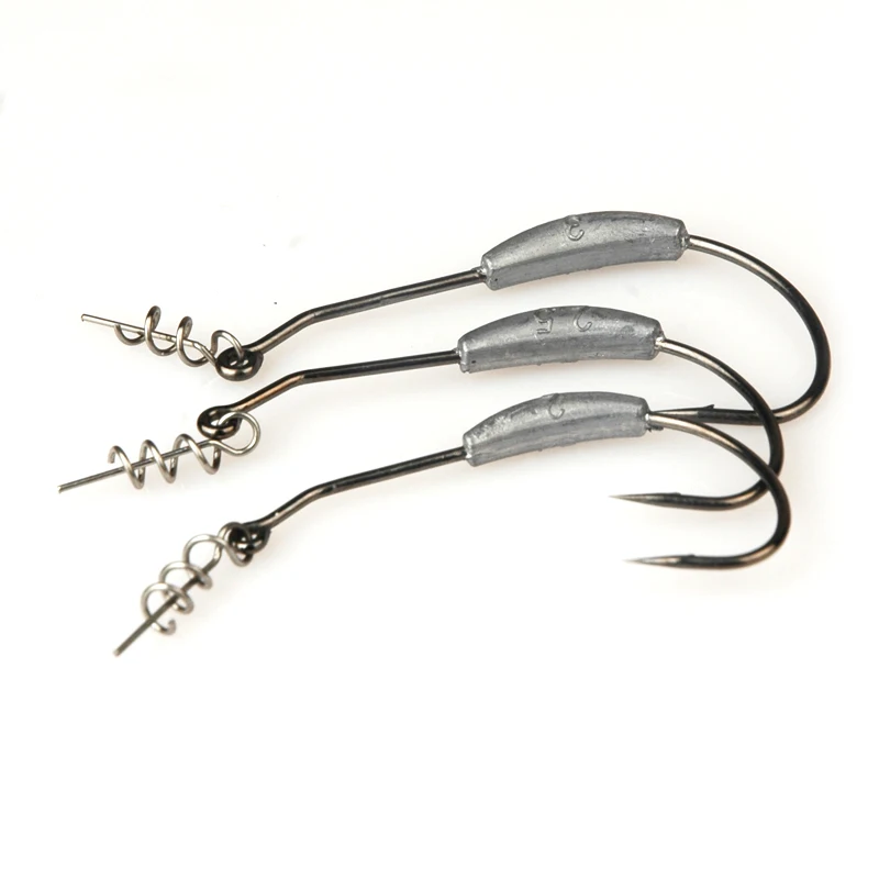 

10pcs/lot Barbed Crank Hook 2g/3g/4g/5g/7g/9g Offset Fishing Hook Fish Hooks Fit for Texas Rigs Fishing Tackle