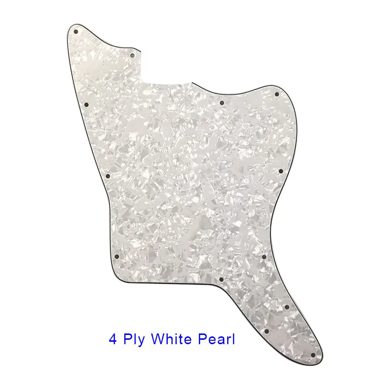 4 ply white pearl Pleroo пустой Гитары pickguards с фиксированной резьбовыми отверстиями для нас Jazzmaster Гитары Замена Гитары к царапинам плиты - Цвет: 4 ply white pearl