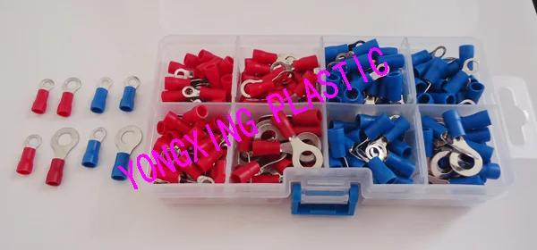 

230pcs/box insulated terminal block RV1.25-4/RV2-4/RV2-5/SV1.25-4/SV2-4 kits