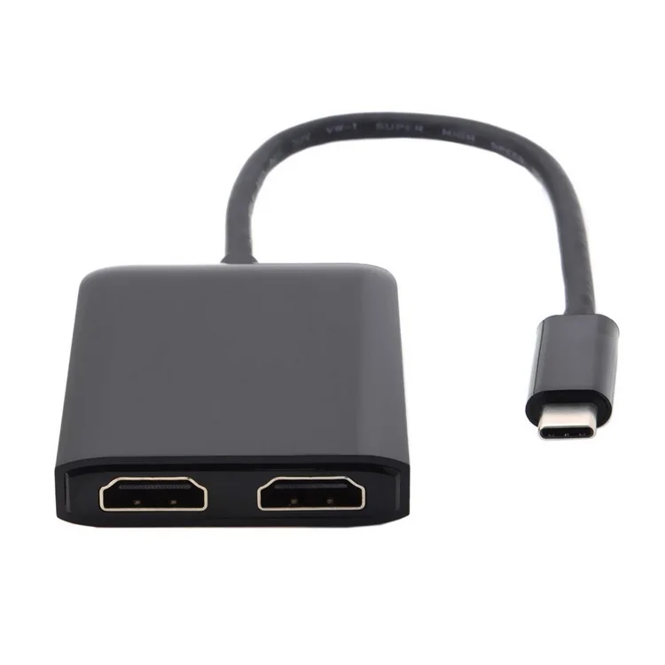USB-C USB 3.1 Type C to Dual HDMI 4K 30HZ Adapter for Laptop &amp Macbook Monitor HDTV |