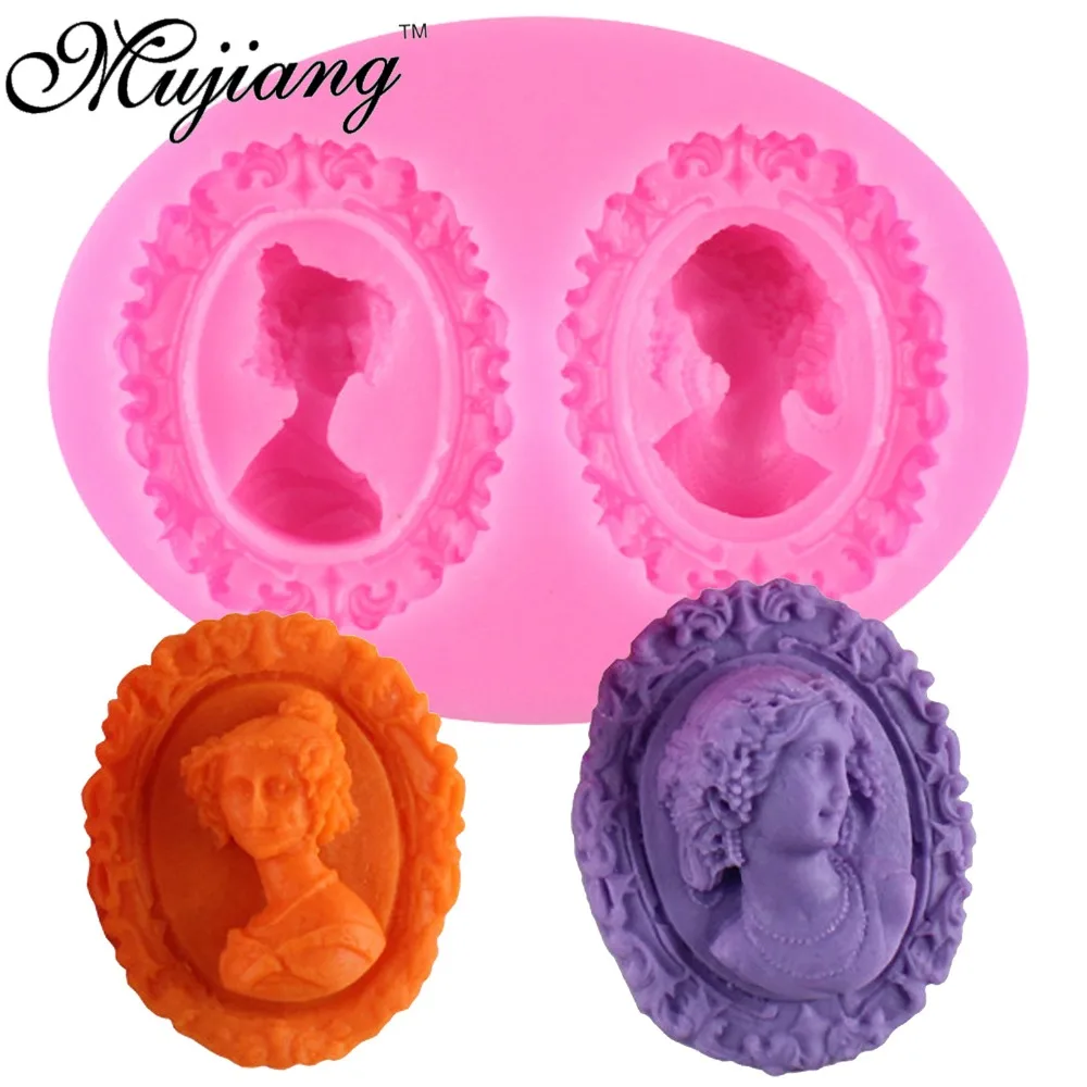Mujiang Victoria Lady Аватар рамка силиконовые формы вечерние инструменты для украшения